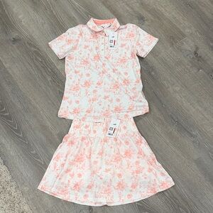 Puma Golf Set - Floral Polo Shirt and Skirt Set